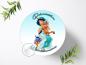 Preview: Prinzessin Jasmine mit Wunschname, Tortenaufleger Ø 20cm, 0304z